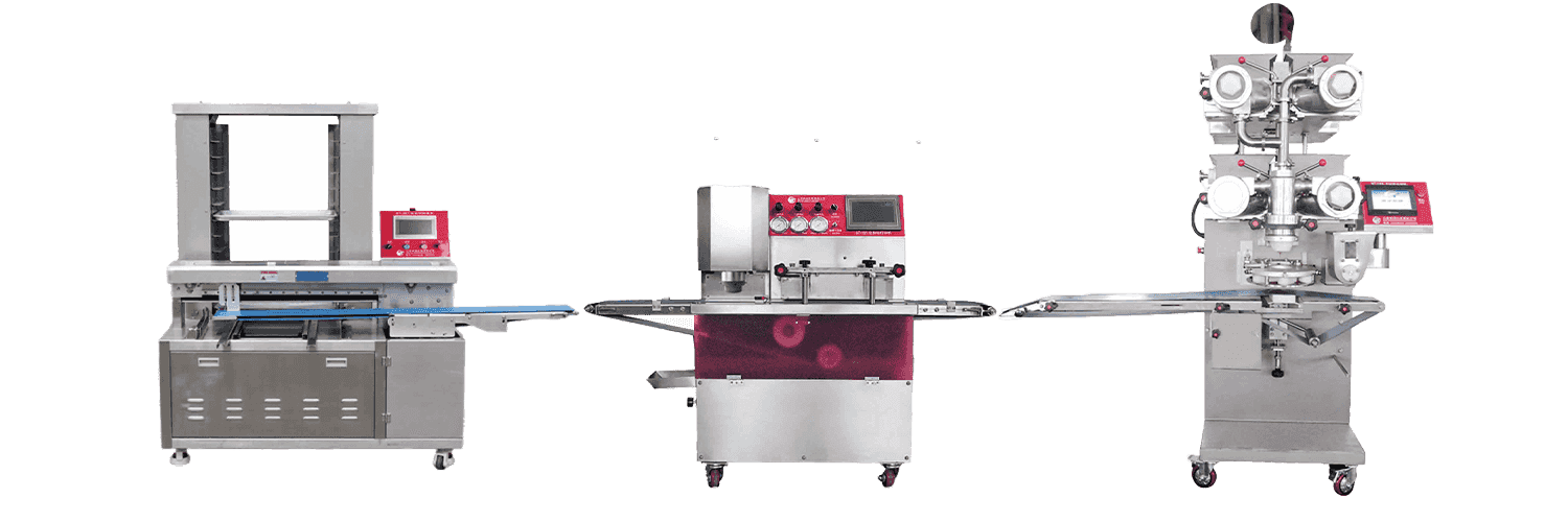 Automatisk Mooncake/Maamoul cookie produktionslinje