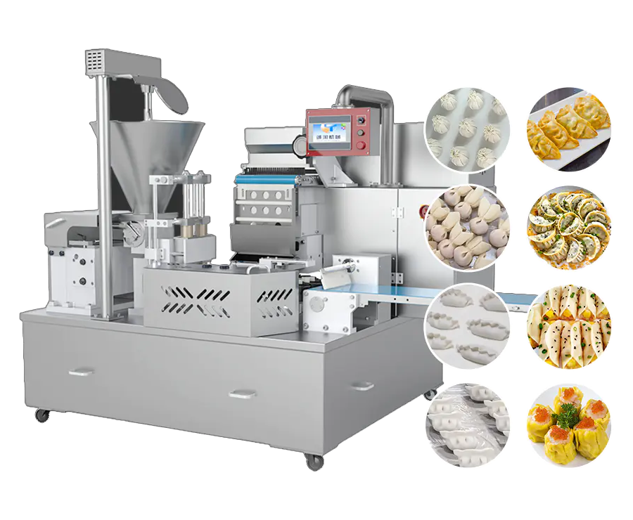 Automatisk dumpling, siomai, gyoza, wonton maskine